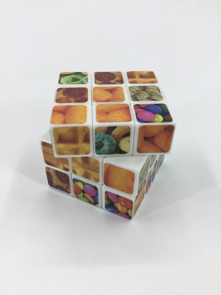Rubik's Cube With Food Theme