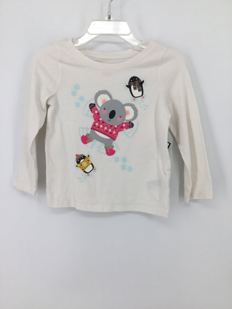 Cat & Jack Child Size 2 White T-shirt - girls