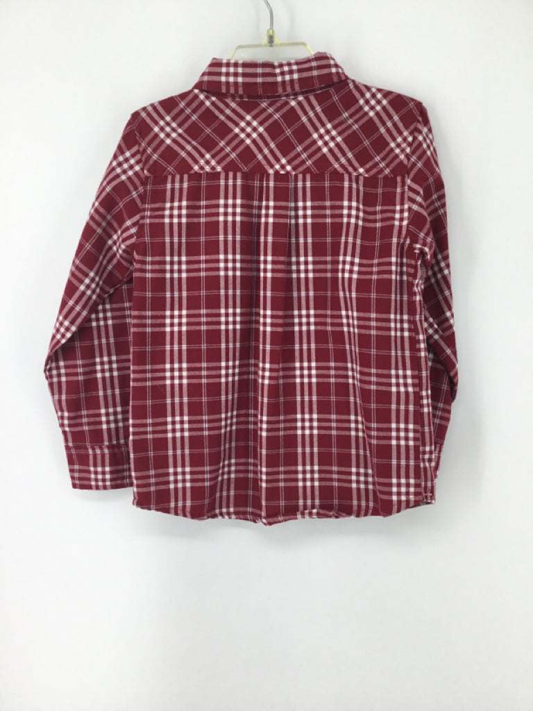 Ben Sherman Child Size 4 Red Plaid Shirt - boys