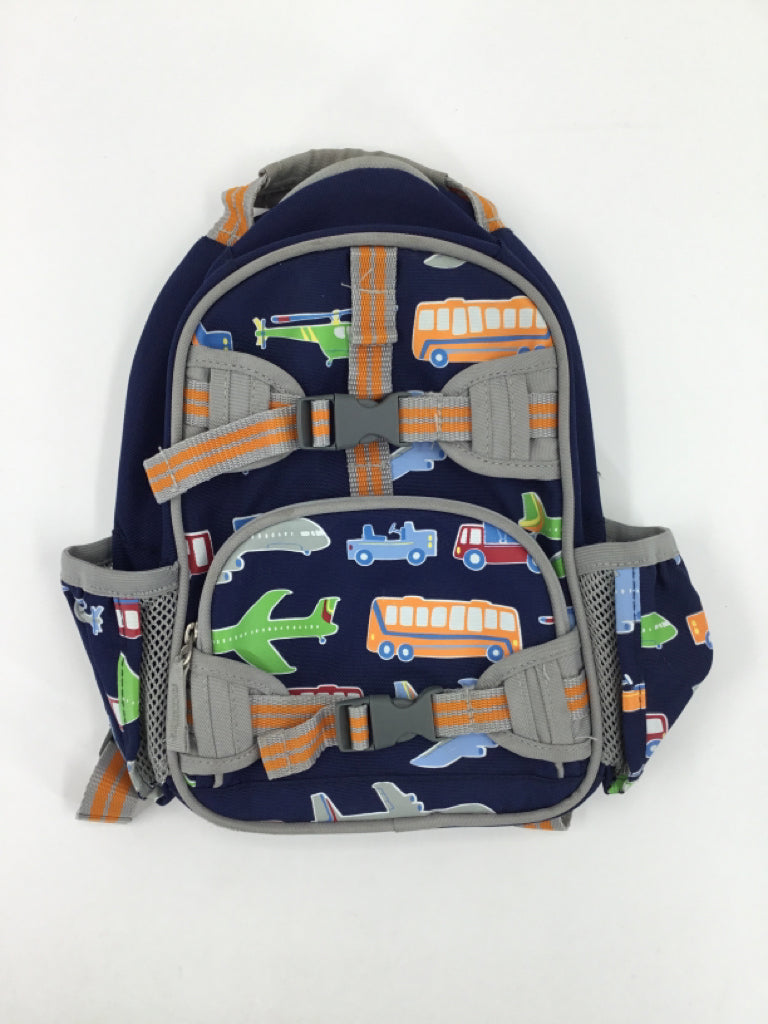Pottery Barn Kids Mackenzie Navy Transportation Glow-in-the-Dark Mini Backpack