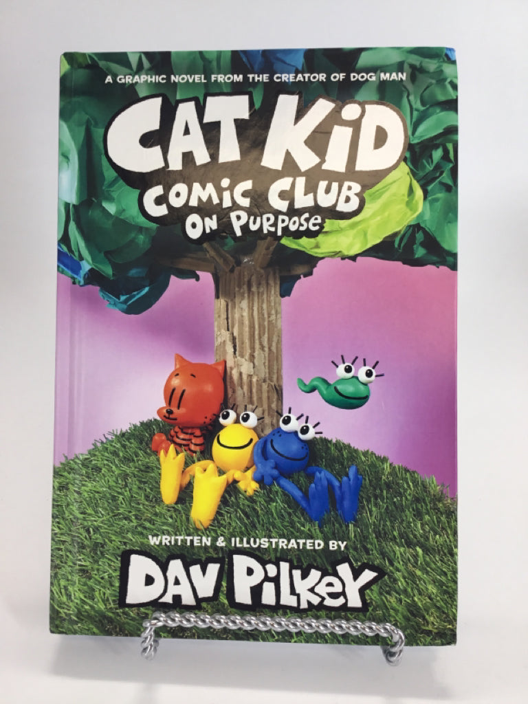 Scholastic Cat Kid Comic Club on Purpose Hardcover Book