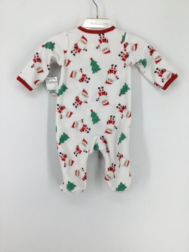 Just One You Made by Carters Child Size 3 Months White Christmas Sleeper