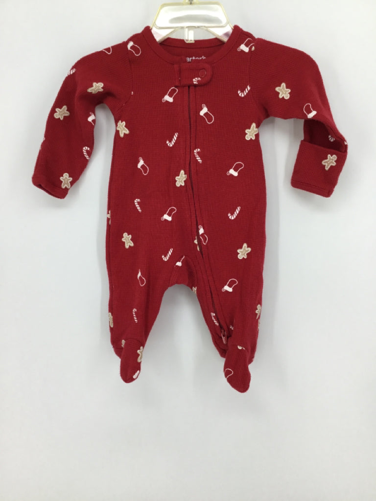 Just One You Made by Carters Child Size Newborn Red Christmas Sleeper