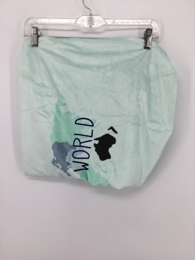 just born Blue Print Changing Pad Cover