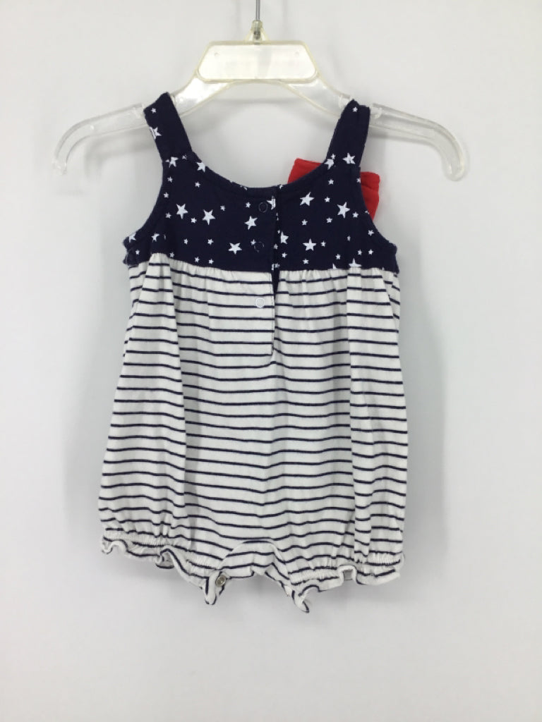 Gymboree Child Size 0-3 Months Navy Stars & Stripes Outfit