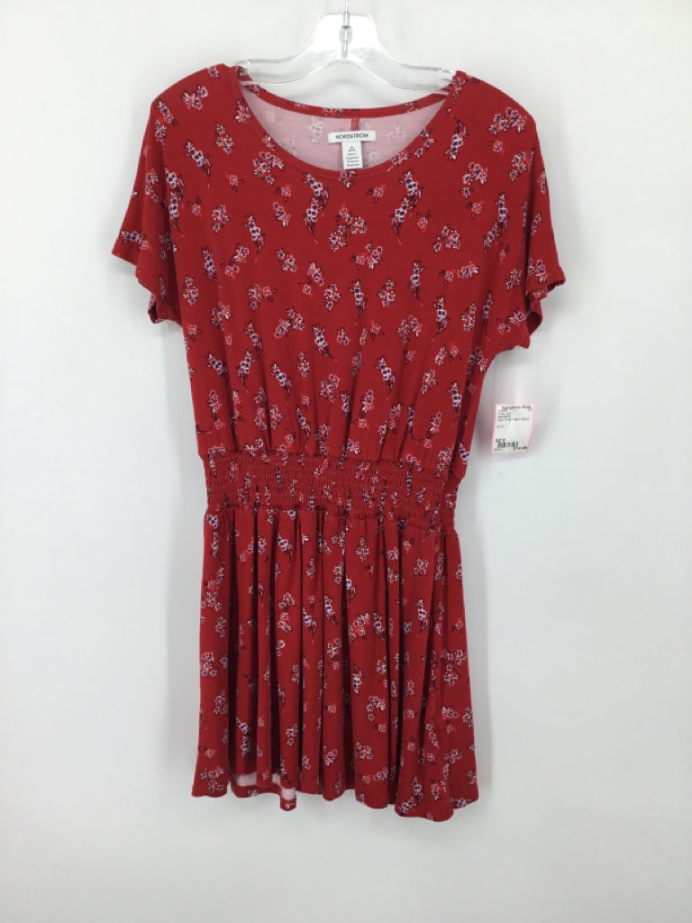 Nordstrom Child Size 8 Red Dress - girls