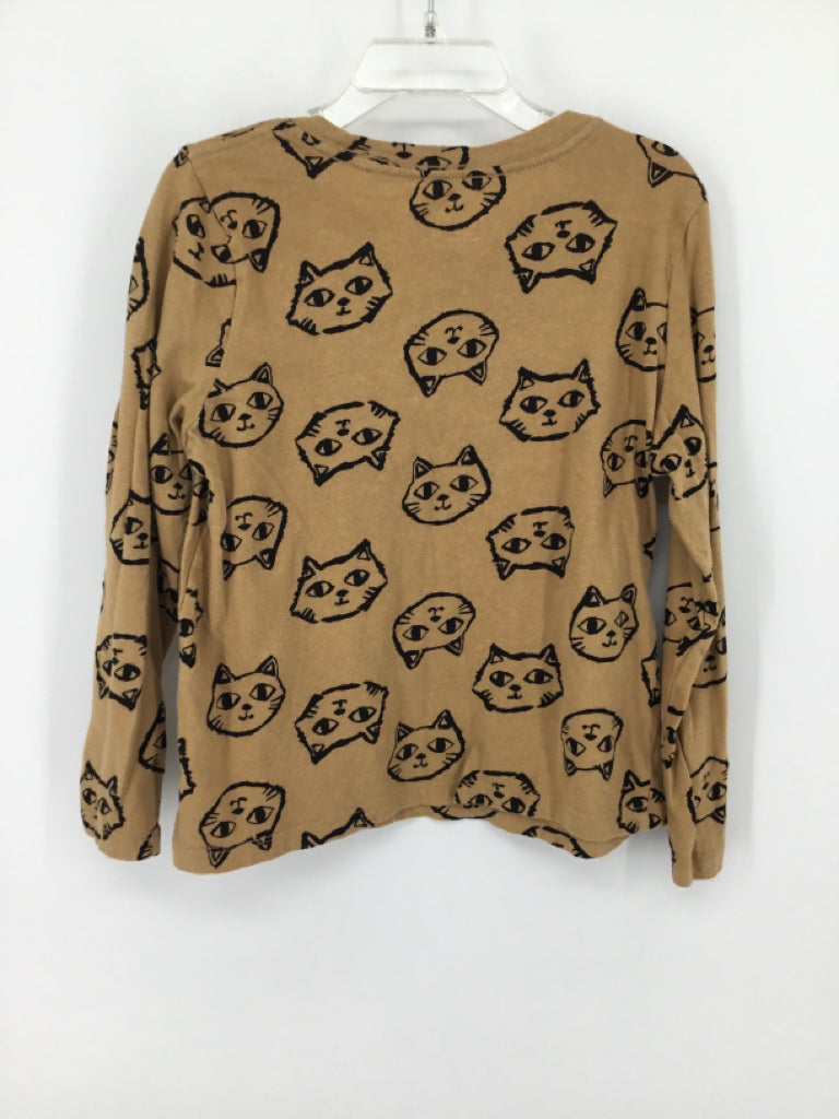 Old Navy Child Size 6 Tan Cats T-shirt - boys