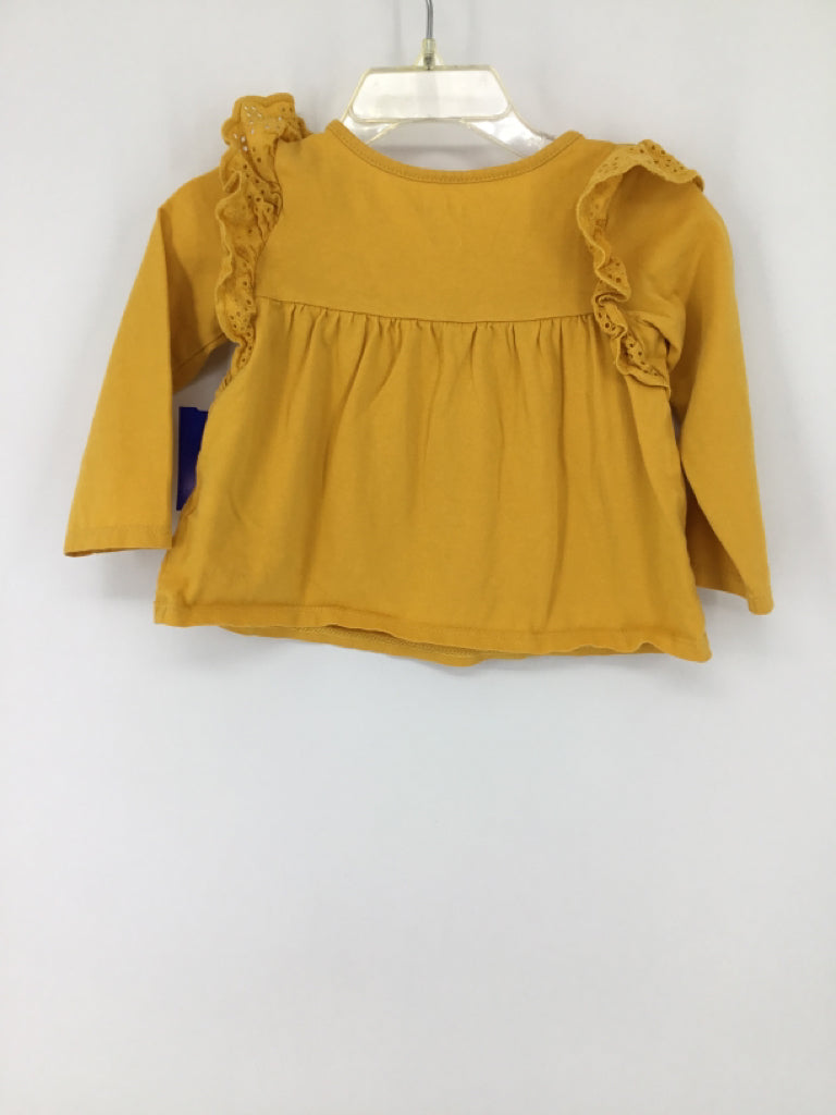 Cat & Jack Child Size 12 Months Yellow Shirt - girls