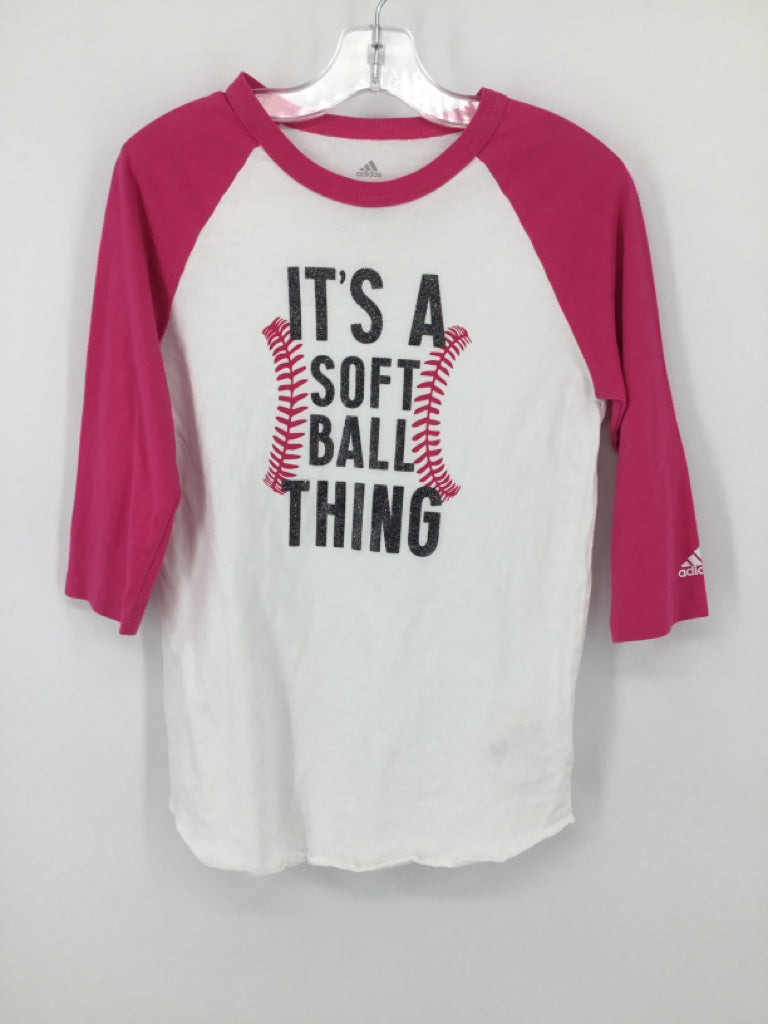 Adidas Child Size 10 Pink T-shirt - girls