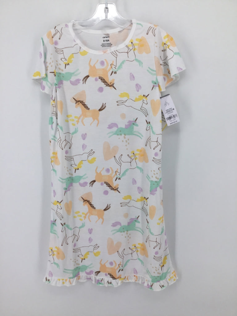 Carter's Child Size 8 White Pajamas - girls