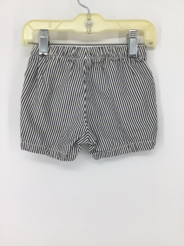H & M Child Size 6 Months Navy Stripe Shorts - boys