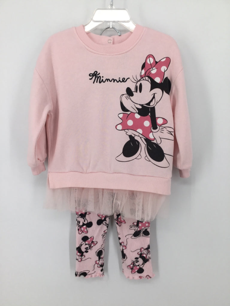 Disney Child Size 24 Months Pink Outfit - girls