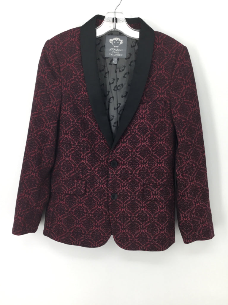 appaman Child Size 12 Burgundy Print Blazer - boys
