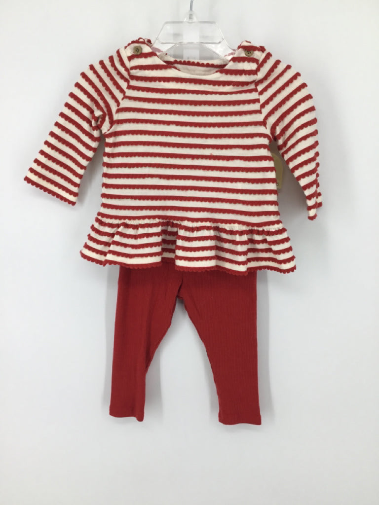 cloud island Child Size 6-9 Months Red Outfit - girls