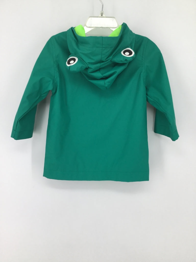 Cat & Jack Child Size 12 Months Green Solid Raincoat - boys