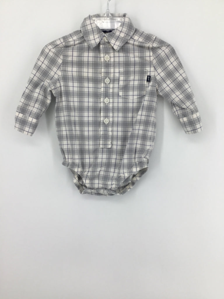 OshKosh B'gosh Child Size 6 Months Gray Onesie