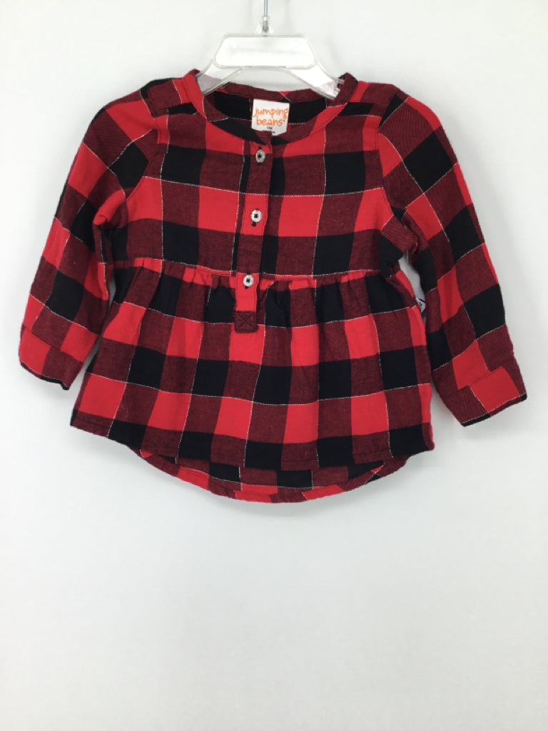 jumping beans Child Size 12 Months Red Shirt - girls