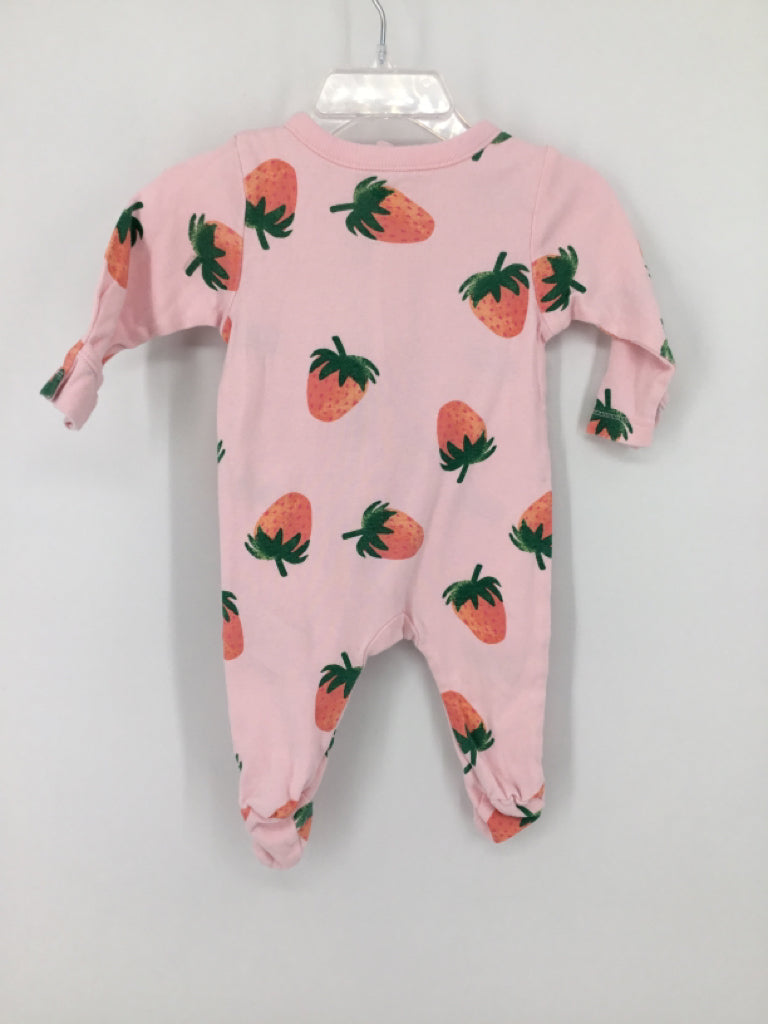 Old Navy Child Size 0-3 Months Pink Sleepers