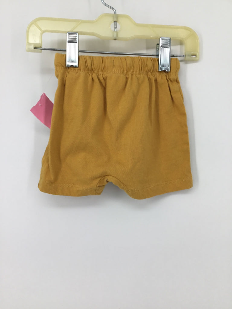 H & M Child Size 6 Months Yellow Solid Shorts - boys