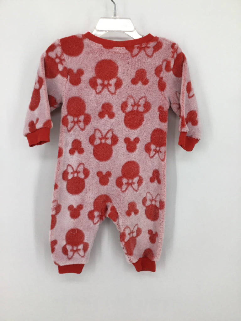 Disney Child Size 12 Months Red Pajamas - girls