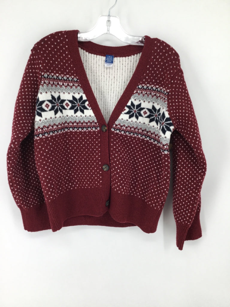 Old Navy Child Size 10 Burgundy Sweater - girls