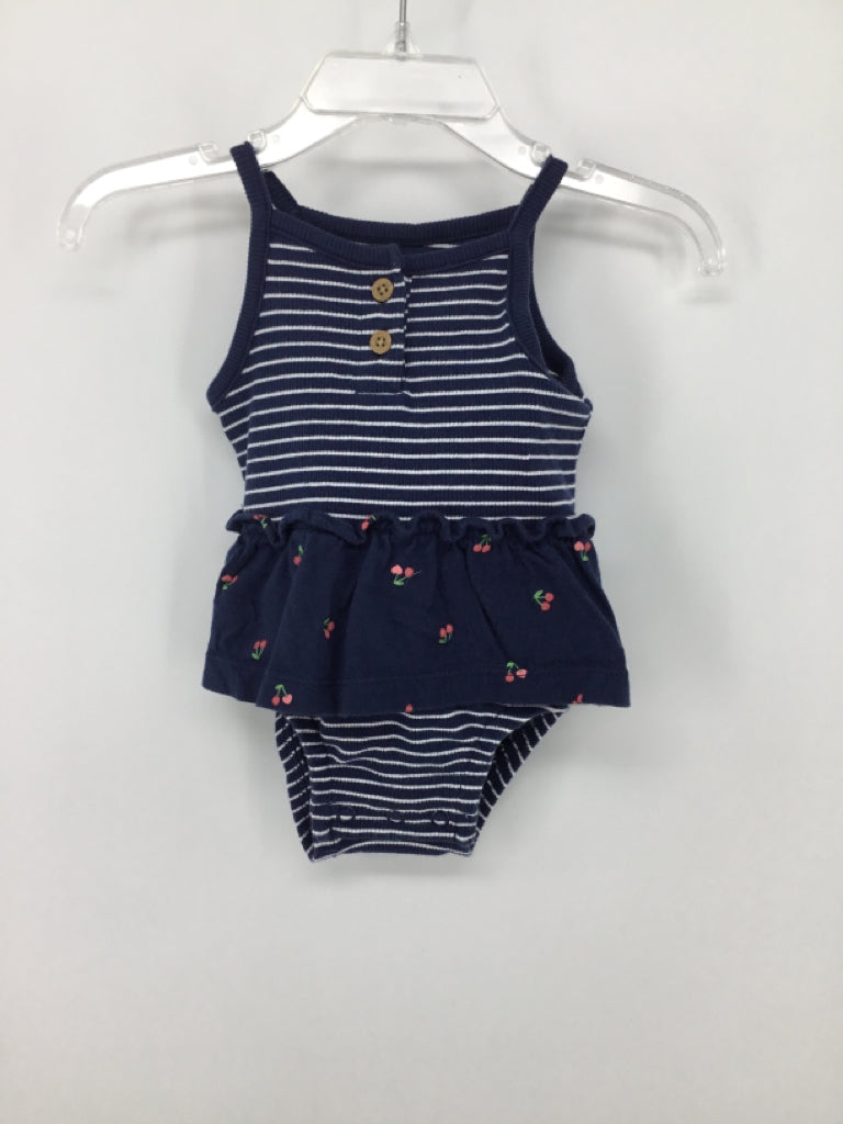 Carter's Child Size 3 Months Navy Outfit - girls