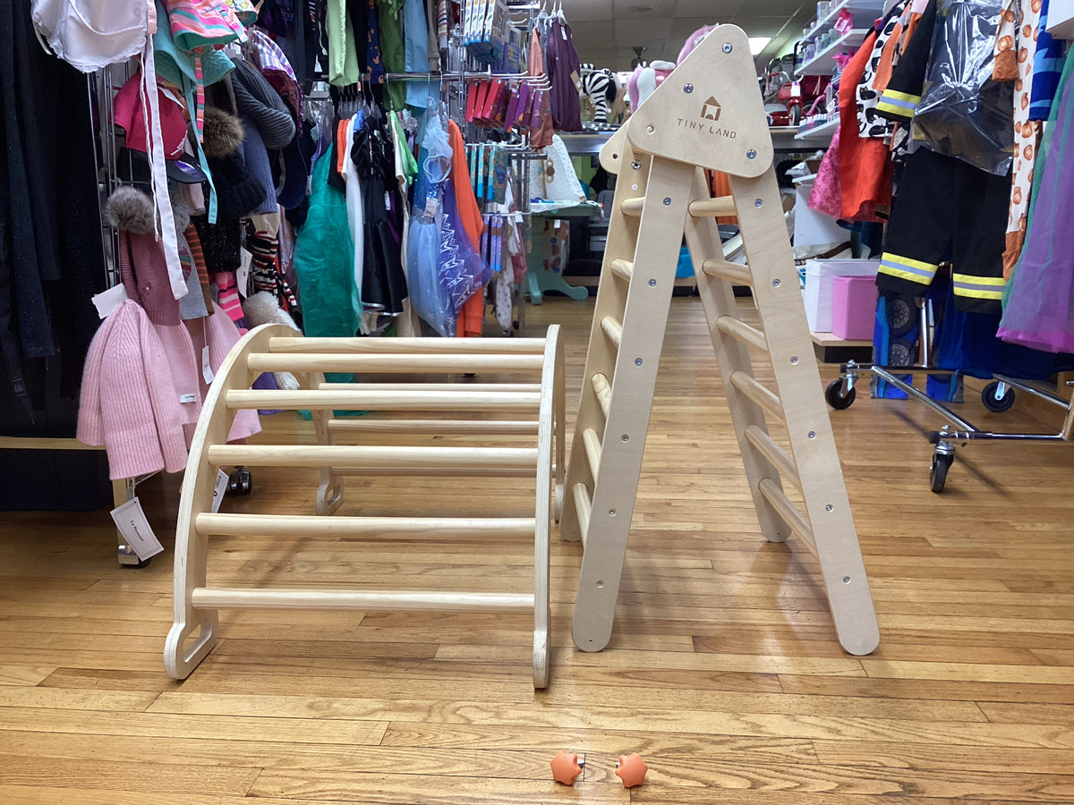 Tiny Land 7-in-1 Montessori Wooden Indoor Climbing Set