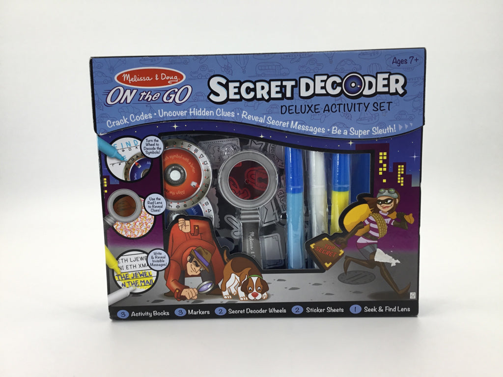 Melissa & Doug On The Go Secret Decoder Deluxe Actvity Set