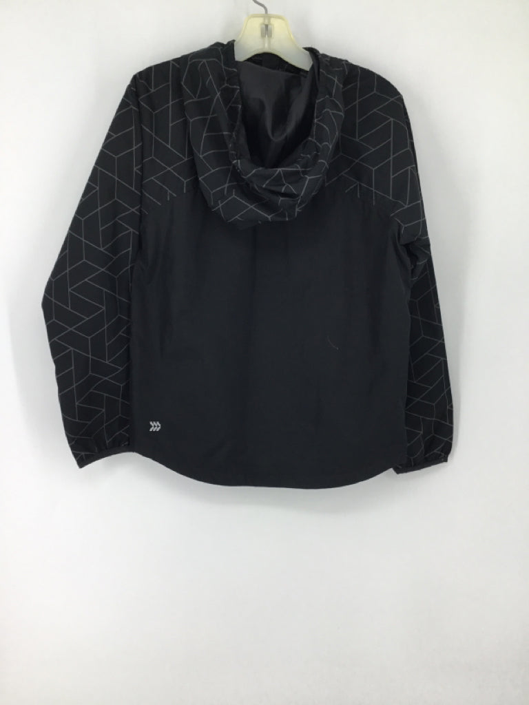 All In Motion Child Size 8 Black Print Jacket - boys