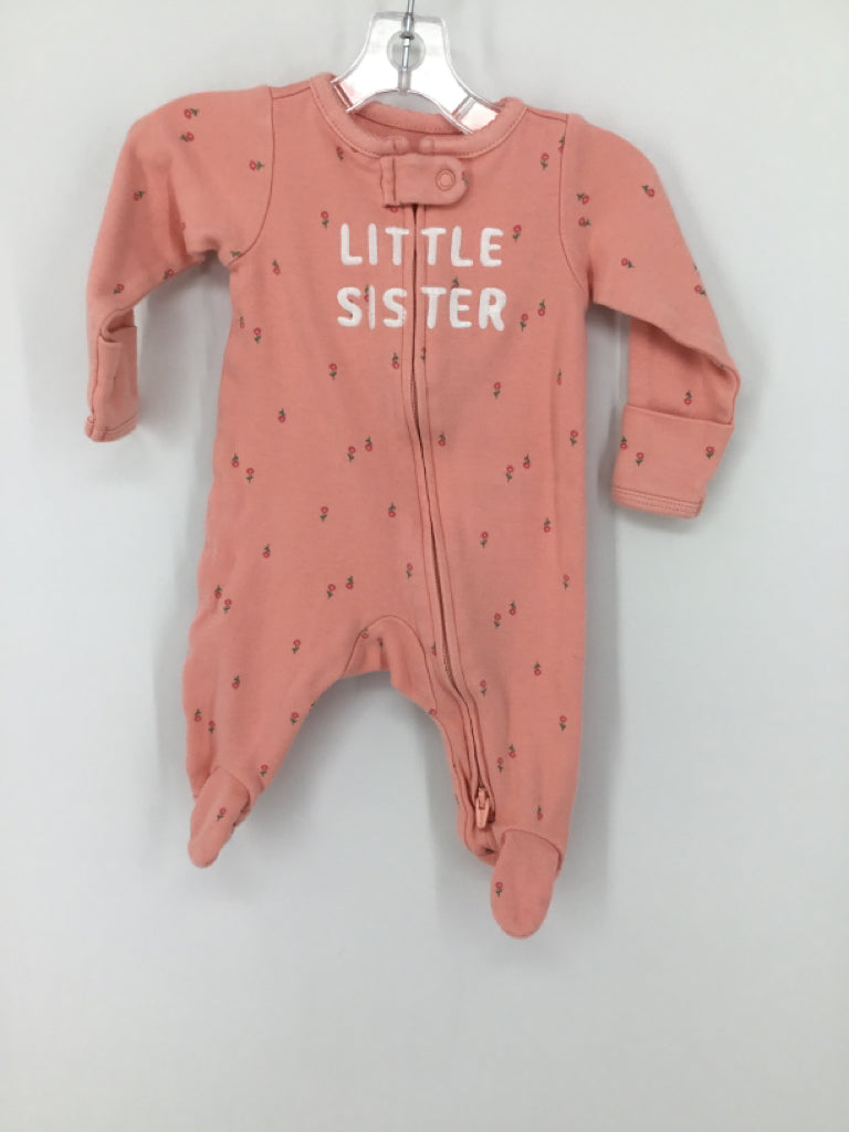 Just One You Made by Carters Child Size Newborn Pink Sleepers