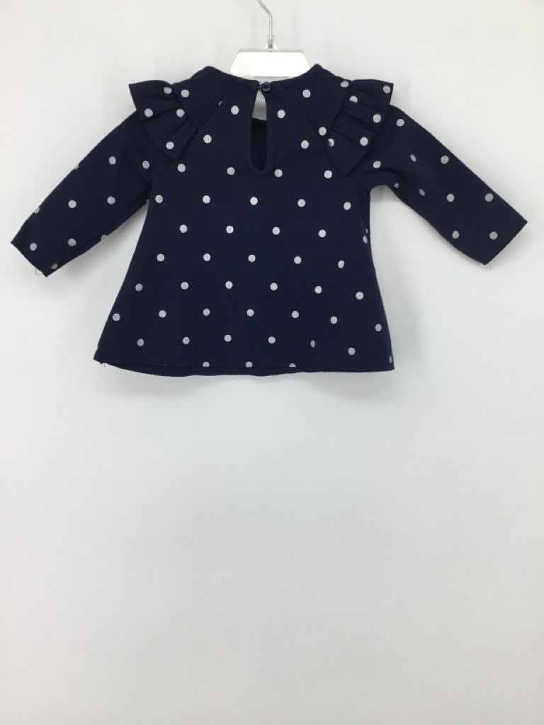First Impressions Child Size 3-6 Months Navy Dress - girls