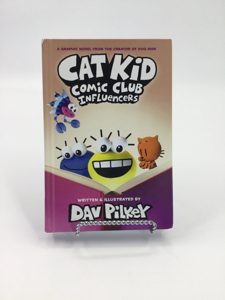 Scholastic Cat Kid Comic Club Influencers Hardcover Book