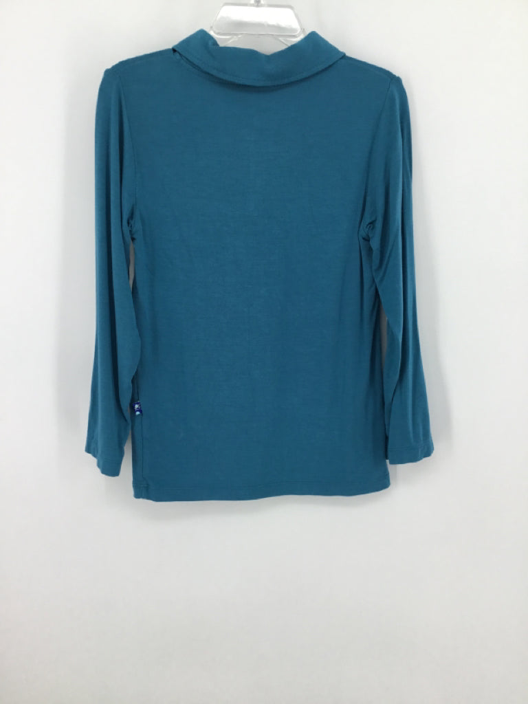 Kickee Pants Child Size 6 Teal Solid Shirt - boys