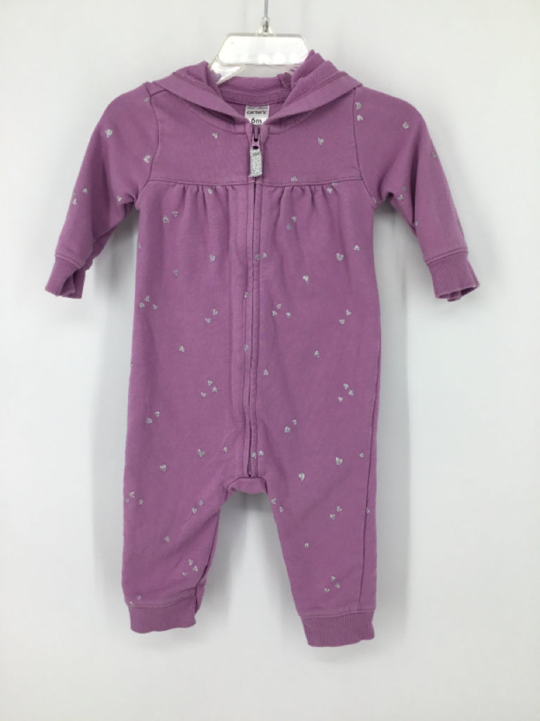 Carter's Child Size 6 Months Purple Outfit - girls