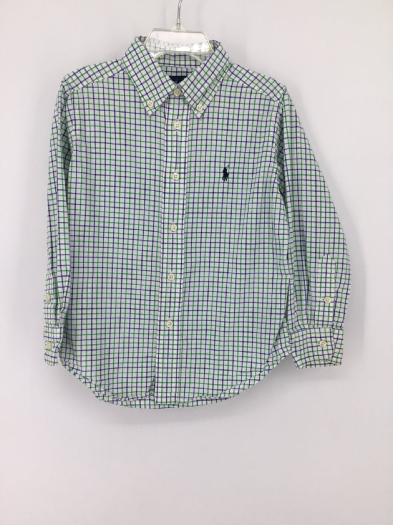 Ralph Lauren Child Size 4 Multi-Color Checkered Shirt - boys