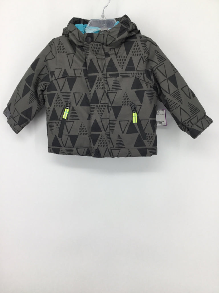 Cat & Jack Child Size 12 Months Gray Pinstripe Outerwear - boys