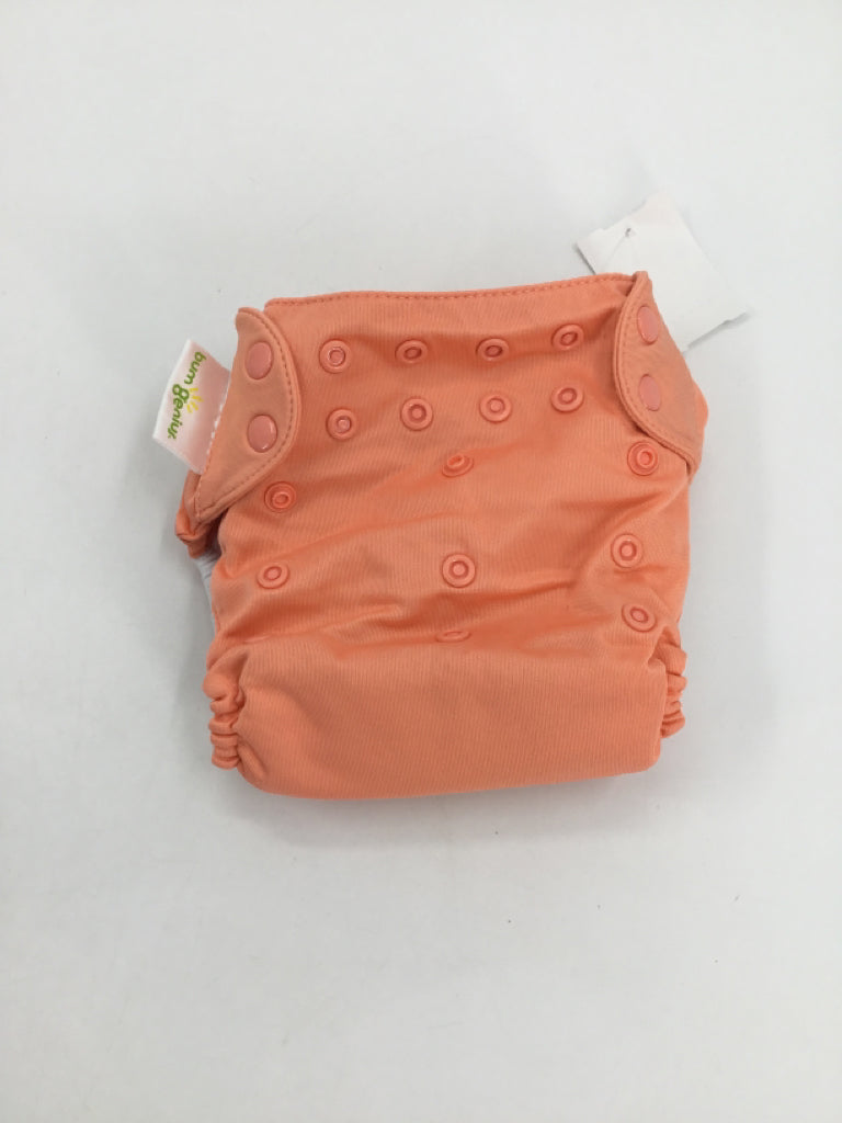 Bum Genius Child Size One Size Peach Solid Free Time Cloth Diaper