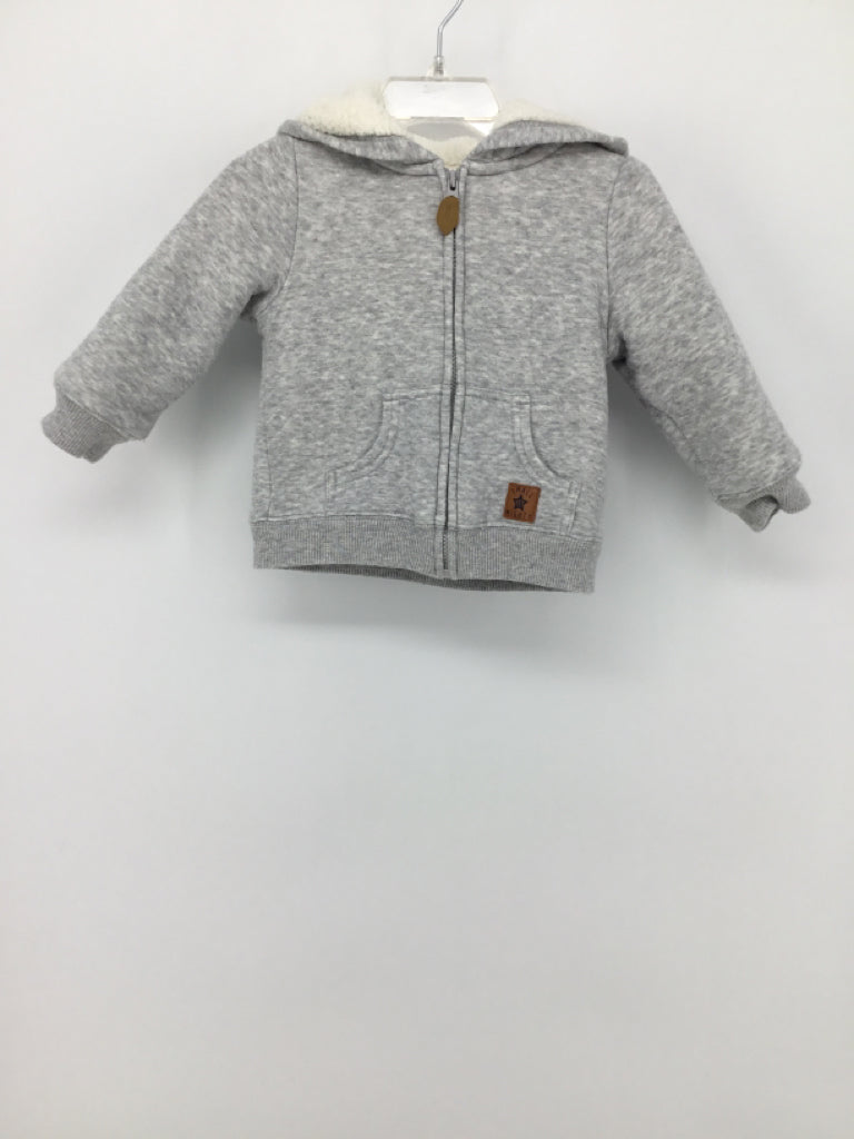 Simple Joys made by Carters Child Size 12 Months Gray Solid Hoodie - boys