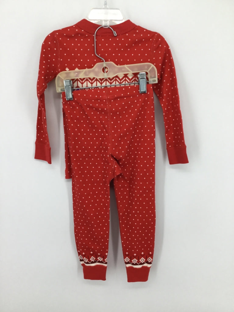 Hanna Andersson Child Size 3 Red Print Pajamas - boys