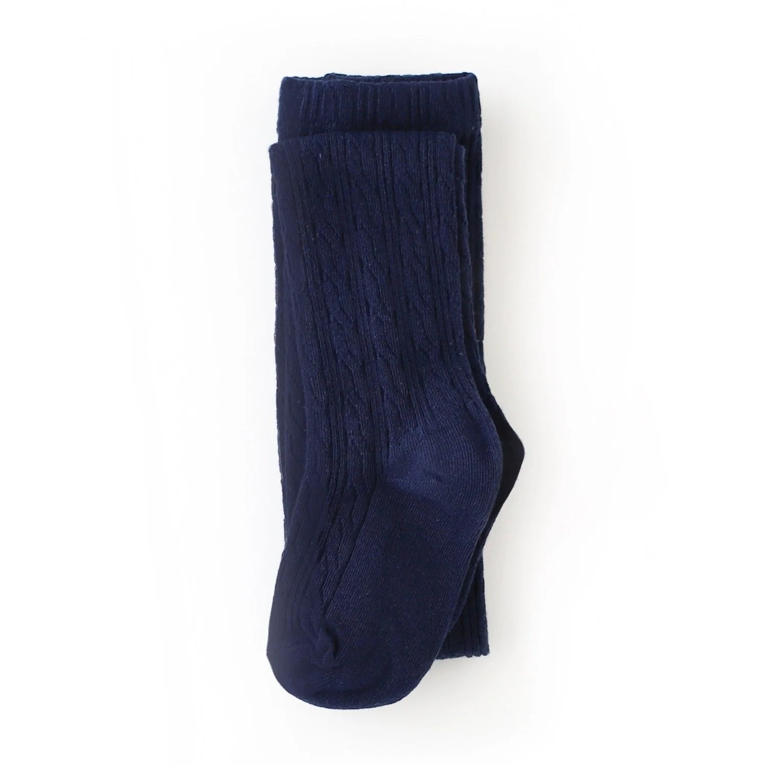 The Little Stocking Co - Cable Knit Tights - Navy Blue