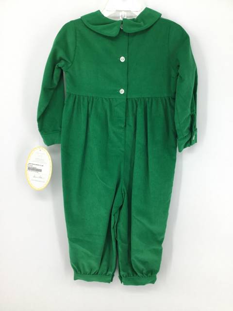 Little English Child Size 24 Months Green Christmas Outfit
