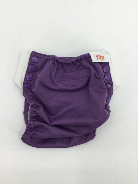 Flip Child Size One Size Purple Solid Training Cloth Diaper