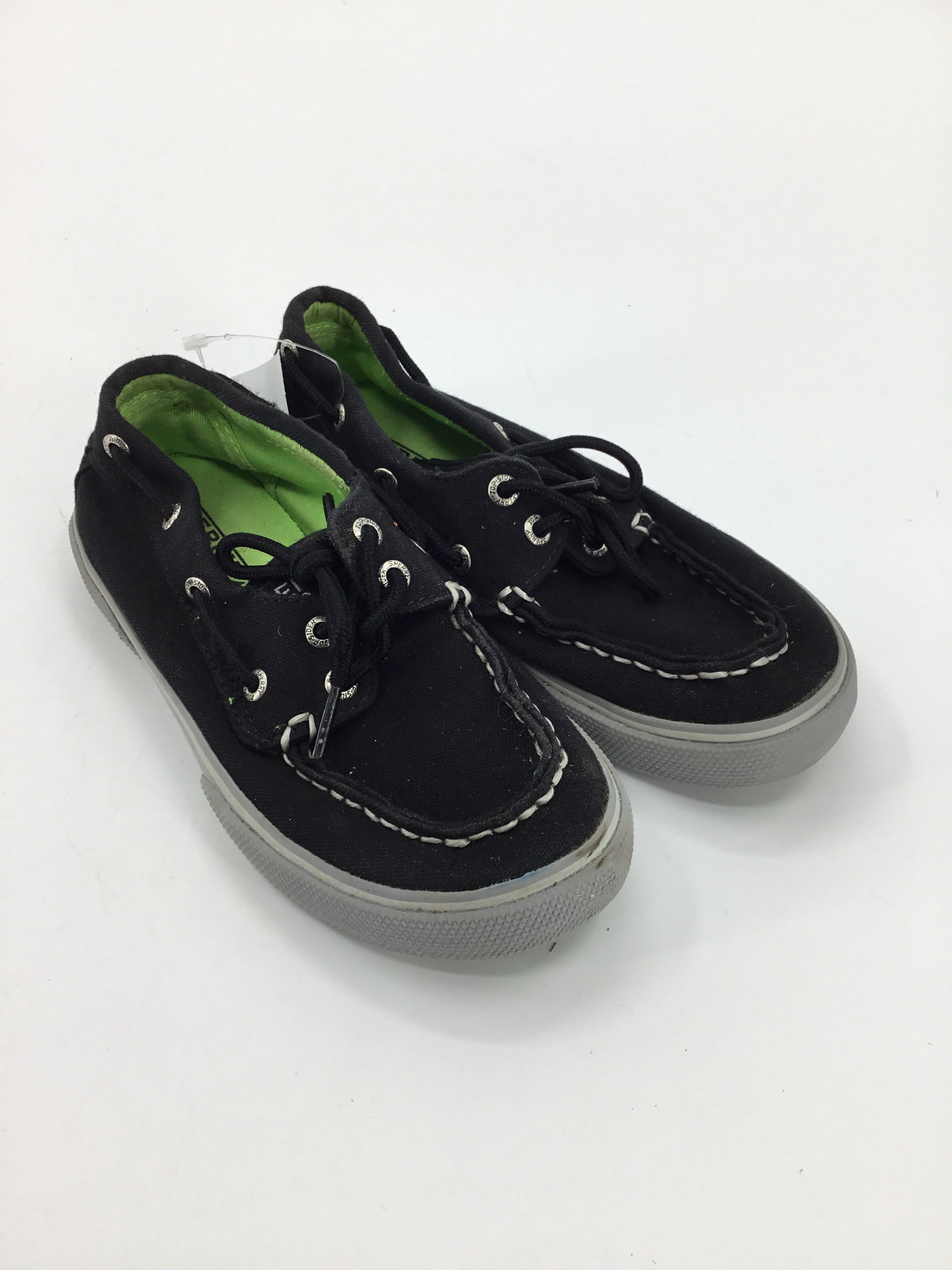 Sperry Child Size 1 Youth Black Sneakers