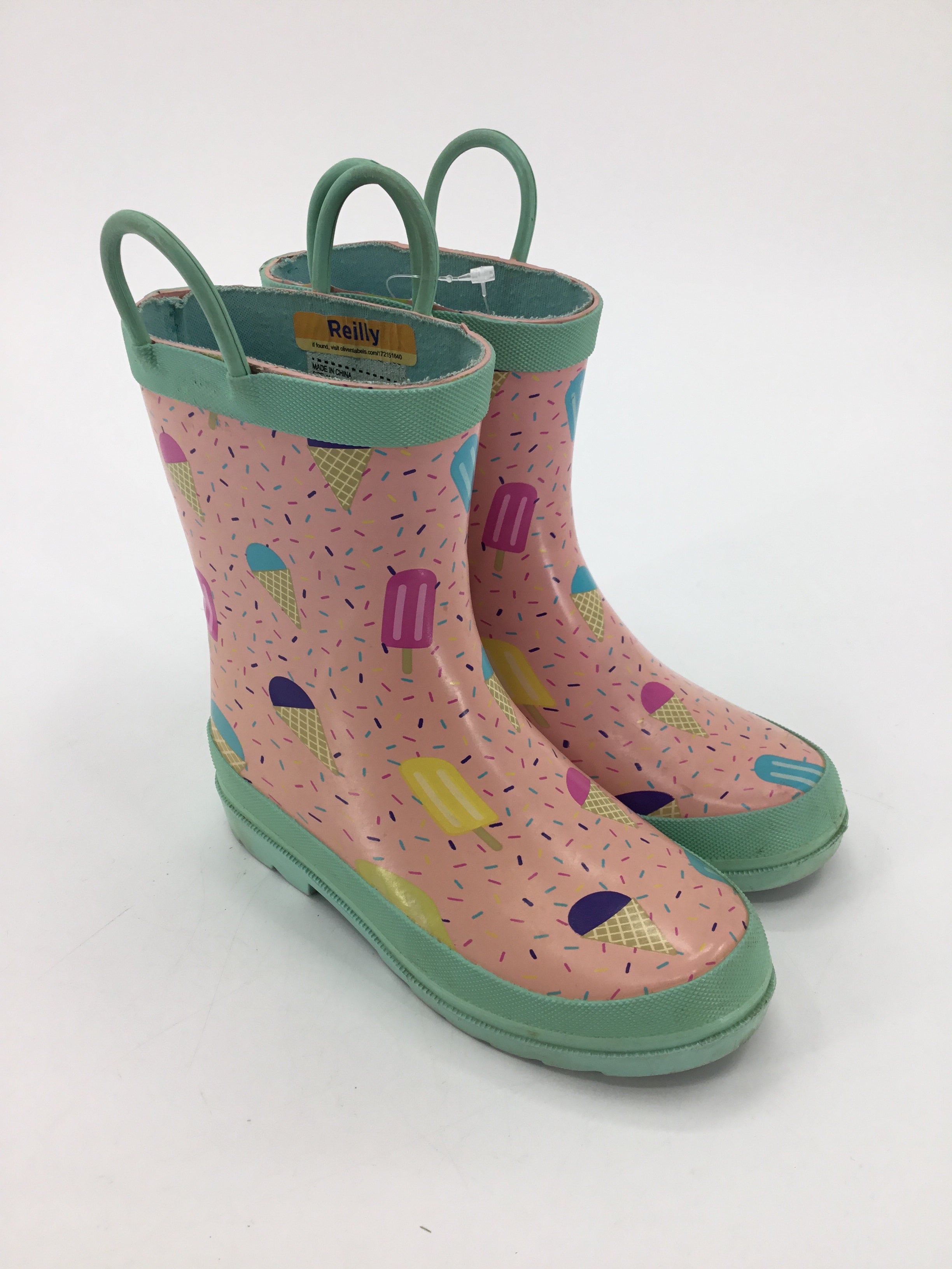 Lily & Dan Child Size 11 Pink Rain/Snow Boots