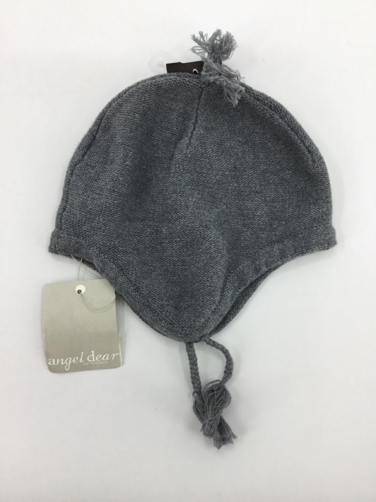 Angel Dear Child Size 6-12 Months Gray Solid Hats - boys