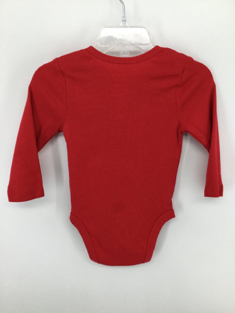 jumping beans Child Size 9 Months Red Christmas Onesie