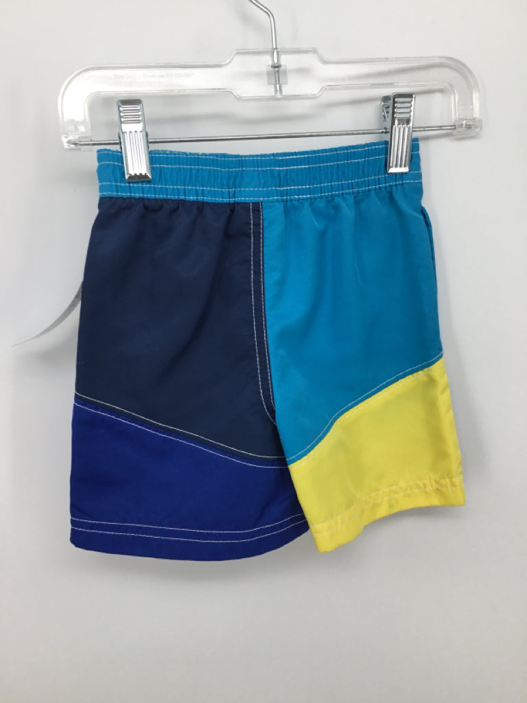 Nautica Child Size 12 Months Blue Solid Swimwear - boys