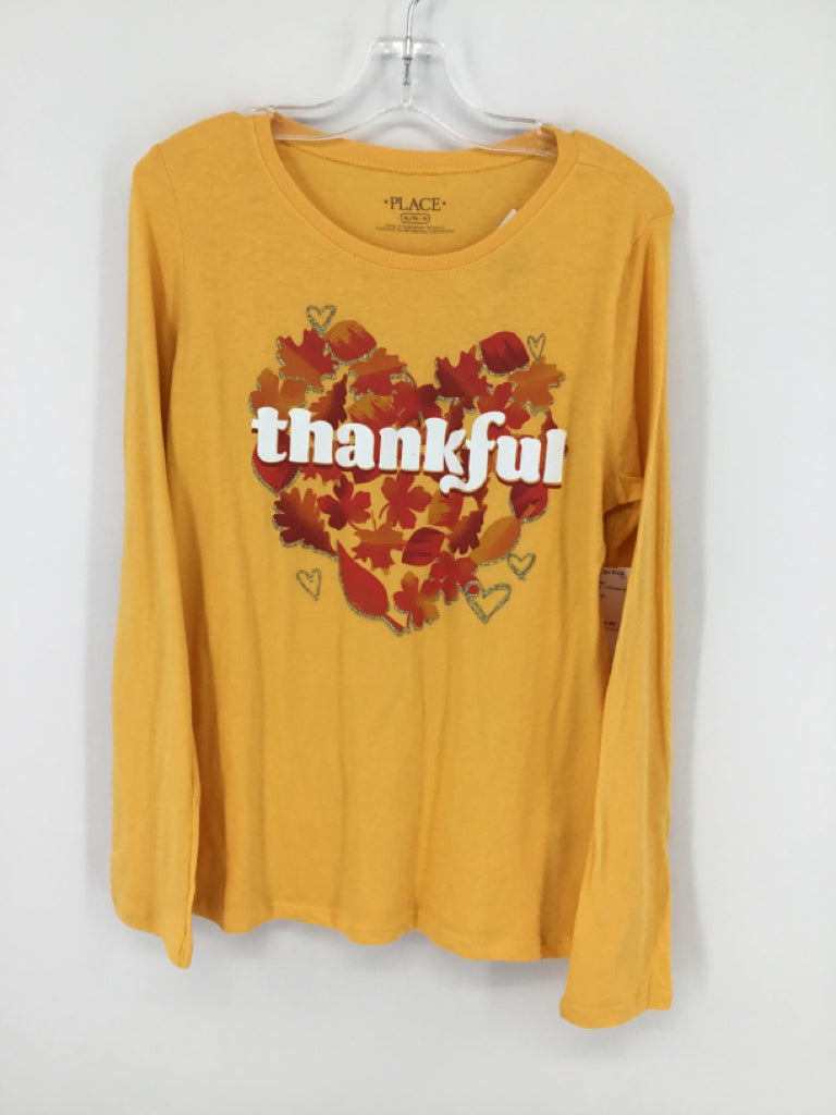 Childrens Place Child Size 14 Yellow Thanksgiving T-Shirt