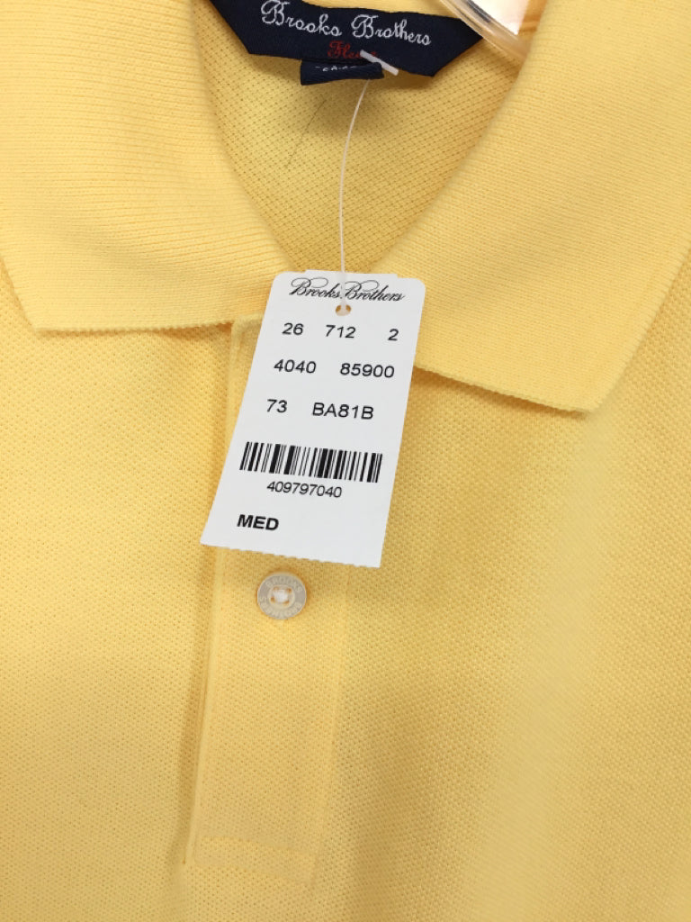 Brooks Brothers Child Size 10 Yellow Solid Shirt - boys