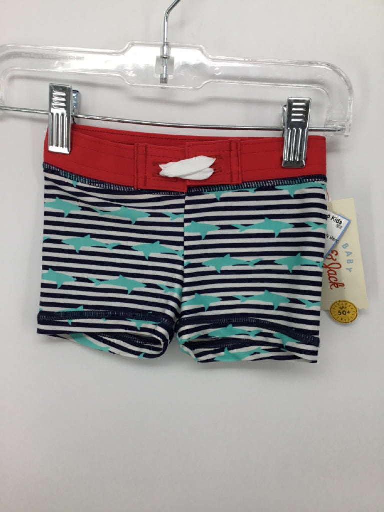 Cat & Jack Child Size 3-6 Months Multi-Color Stripe Swimwear - boys